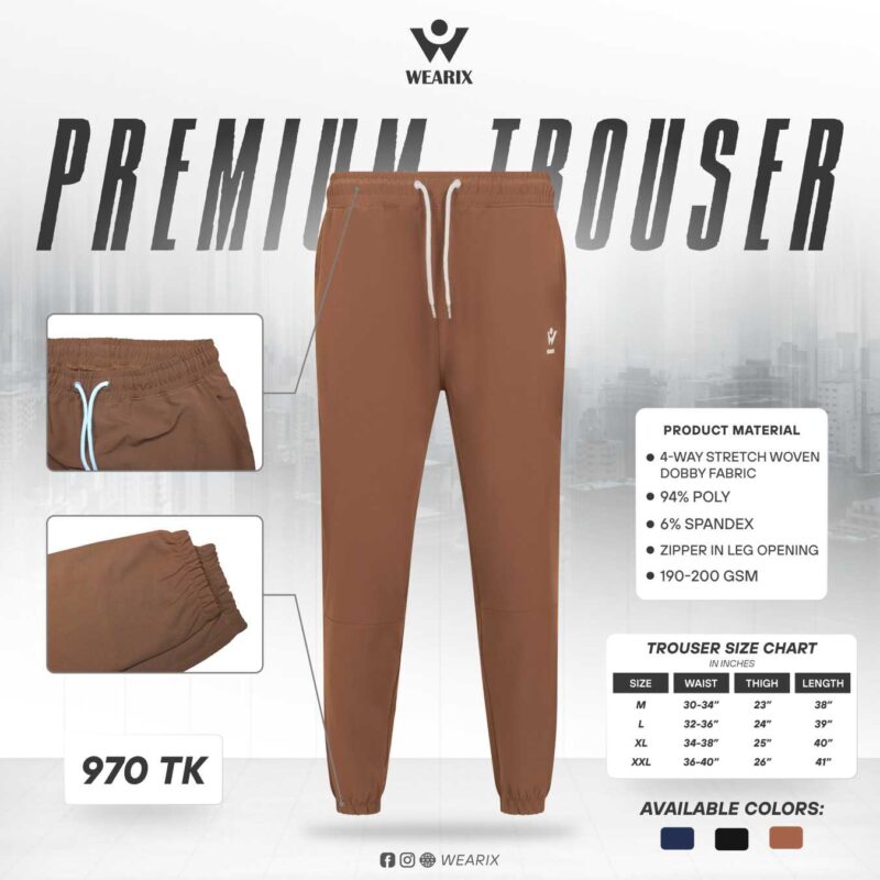 Premium Trouser - Cuff In leg opening