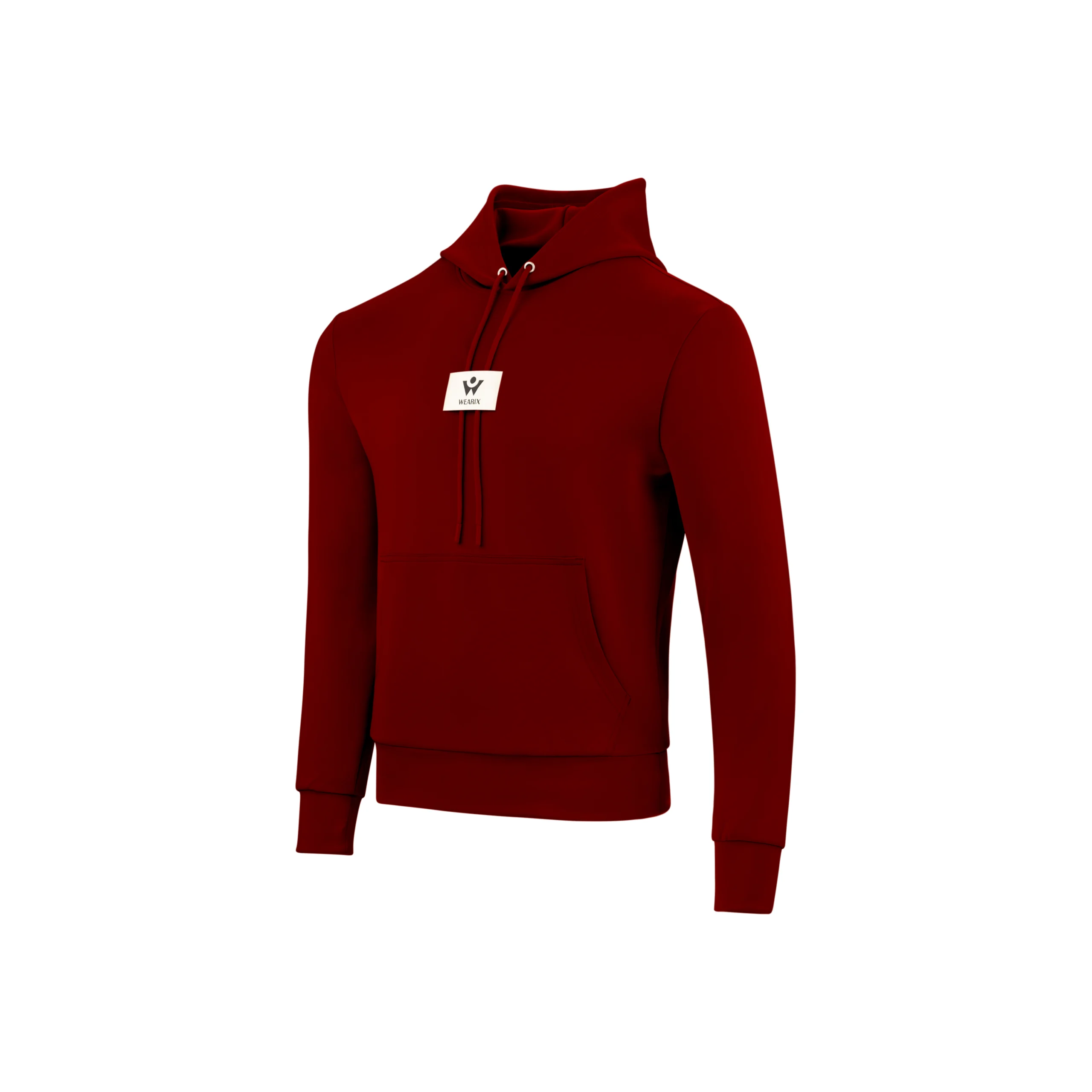 Men’s maroon pullover hoodie by Wearix