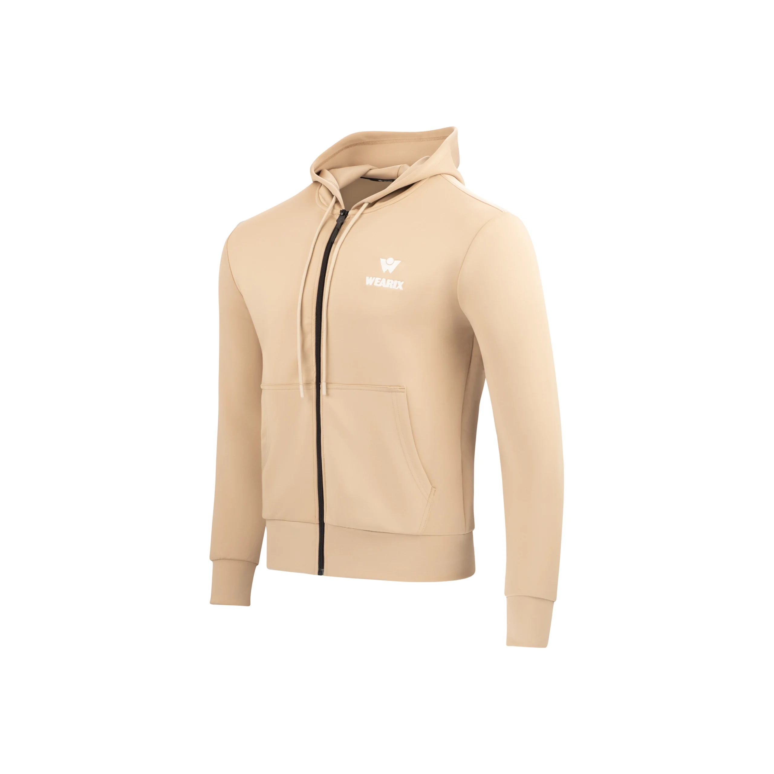 Men’s apricot zipper hoodie by Wearix