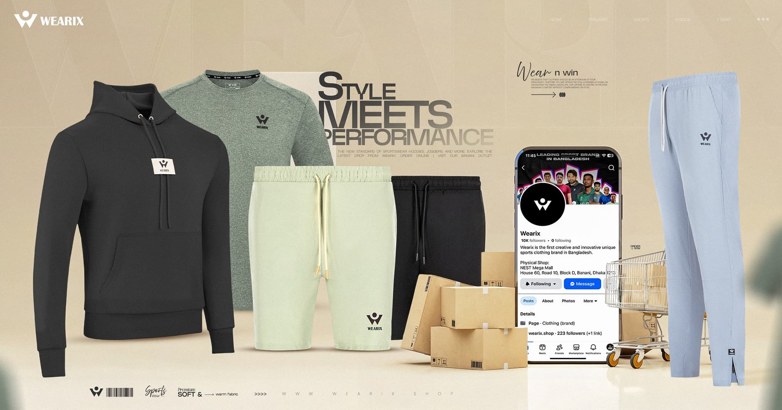 Sportswear online featuring premium hoodies and activewear by Wearix